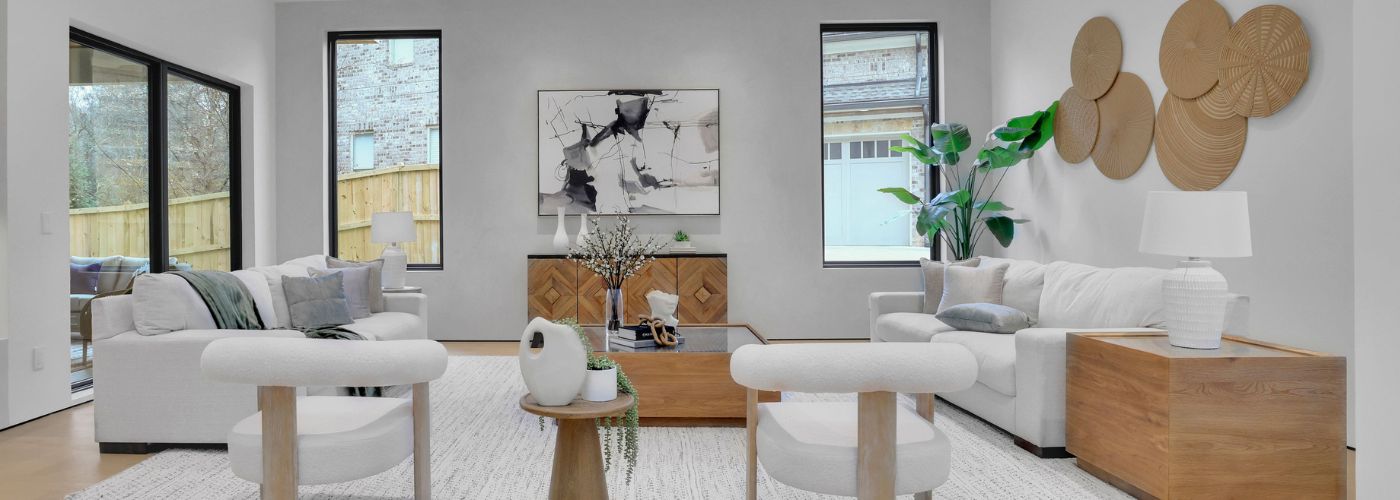 Add Neutral Decor to Balance the Visual Space